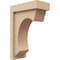 Ekena Millwork 4"W x 8"D x 12"H Classic Emerson Rough Cedar Woodgrain TimberThane Corbel, Primed Tan CORUR04X08X12EMRRCPR - alternate 1